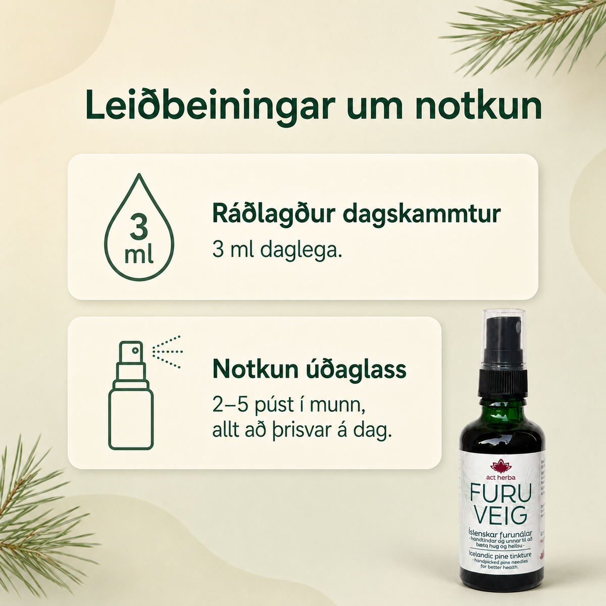 Furuveig munnsprey